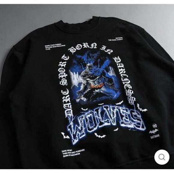 Darc Sport Bring The Pain London Crewneck Black Large Batman Dark Knight RARE - Picture 4 of 6